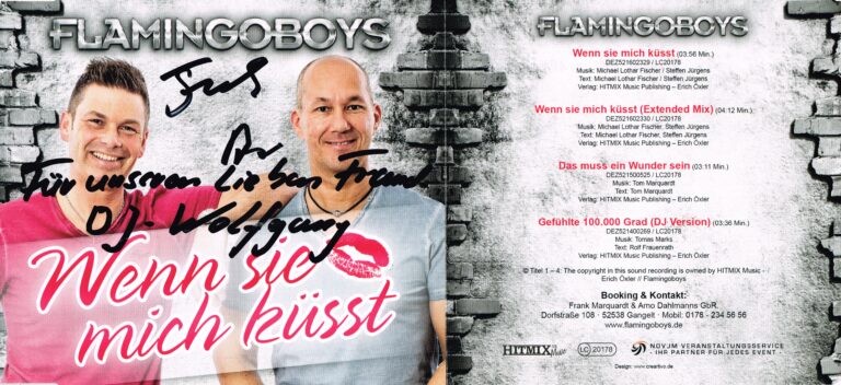 Flamingoboys CD Signiert 001